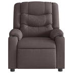 Fauteuil Verstelbaar Stof Donkerbruin