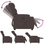 Fauteuil Verstelbaar Stof Donkerbruin