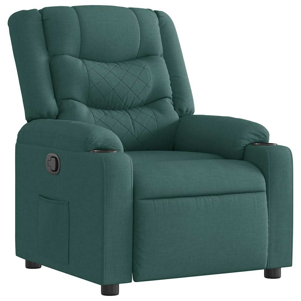 Fauteuil Verstelbaar Stof Donkergroen