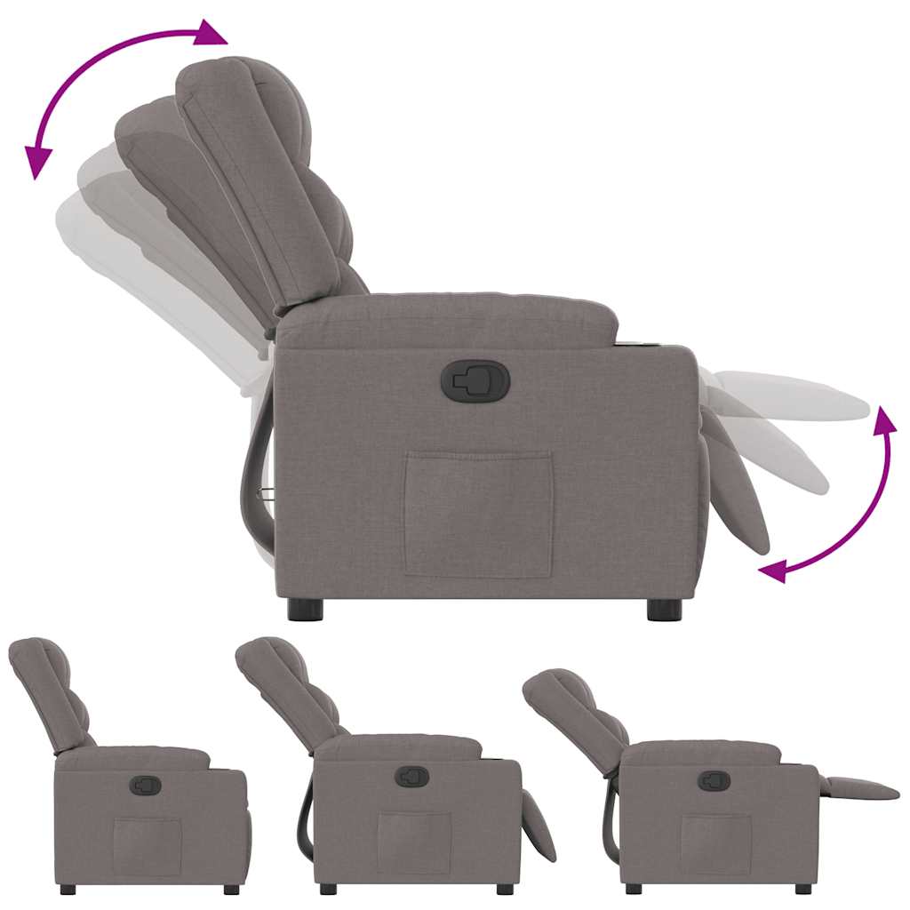 Fauteuil Verstelbaar Stof Taupe