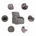 Fauteuil Verstelbaar Stof Taupe