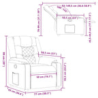 Fauteuil Verstelbaar Stof Taupe