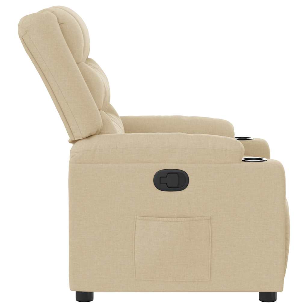 Fauteuil Verstelbaar Stof Kleurig Crème