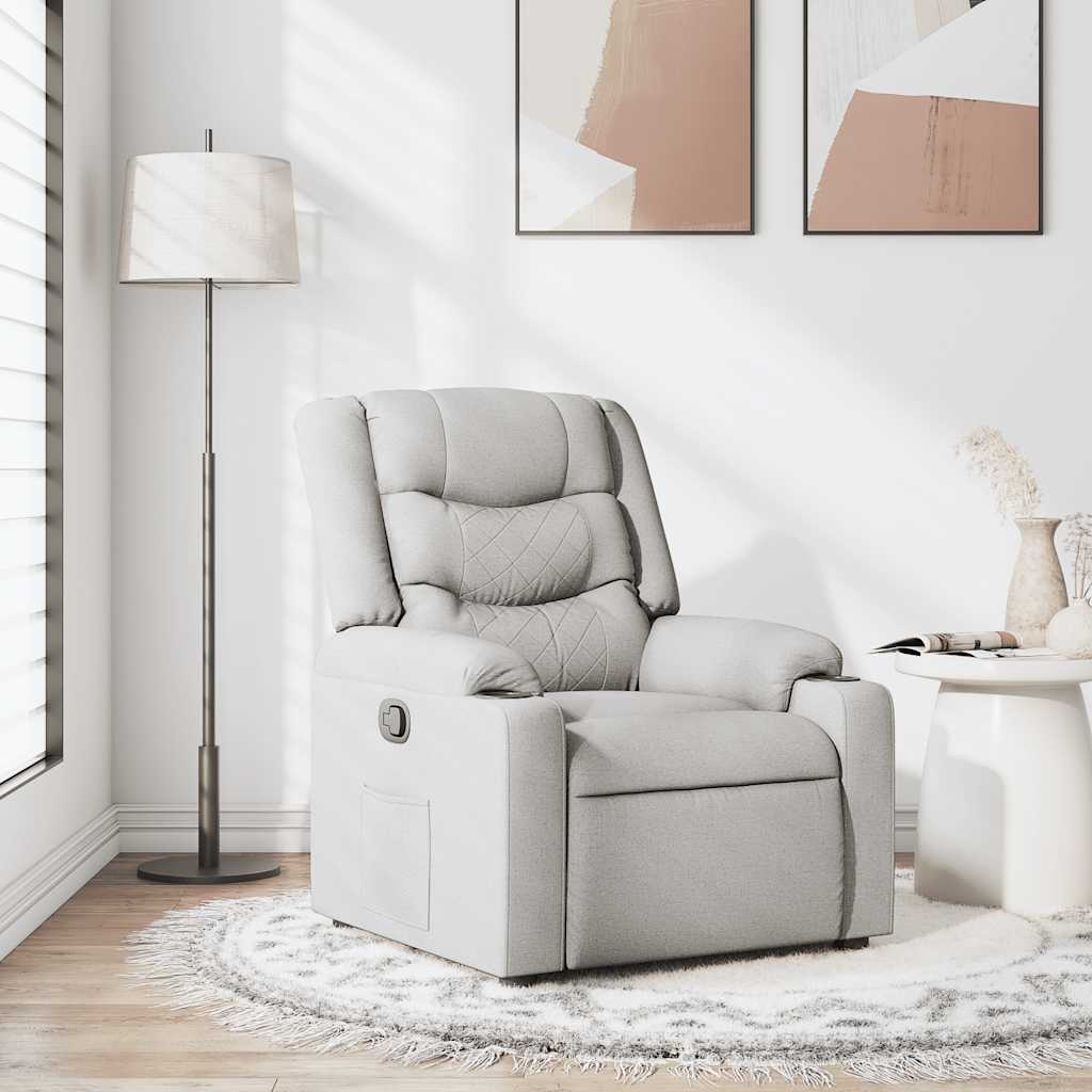 Fauteuil Verstelbaar Stof Wolk Grijs Wolkengrijs