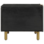 Salontafel 80X50X40 Cm Bewerkt Hout Zwart