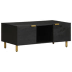 Salontafel 100X54X40 Cm Bewerkt Hout Zwart