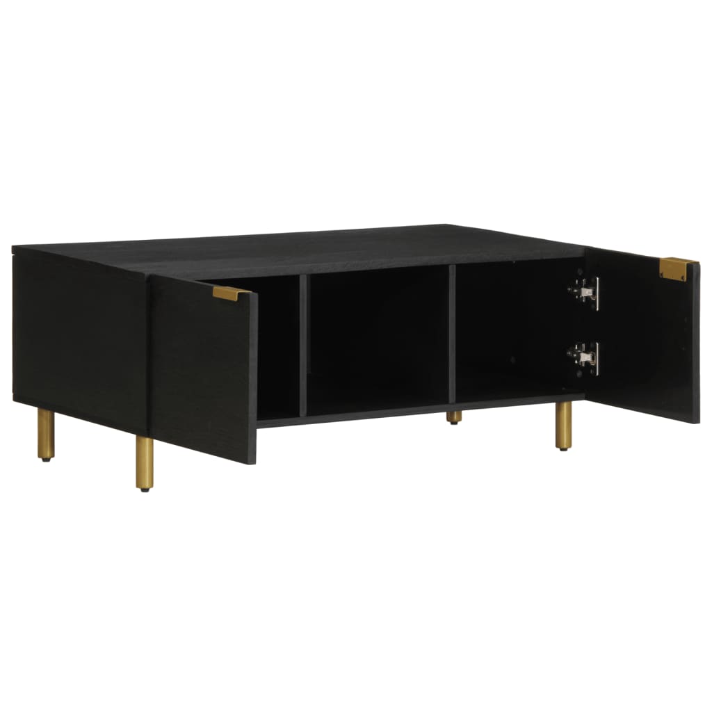 Salontafel 100X54X40 Cm Bewerkt Hout Zwart