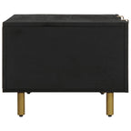 Salontafel 100X54X40 Cm Bewerkt Hout Zwart