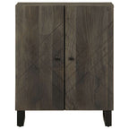 Dressoir 60X33X75 Cm Massief Mangohout Zwart