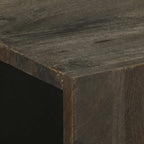 Dressoir 60X33X75 Cm Massief Mangohout Zwart
