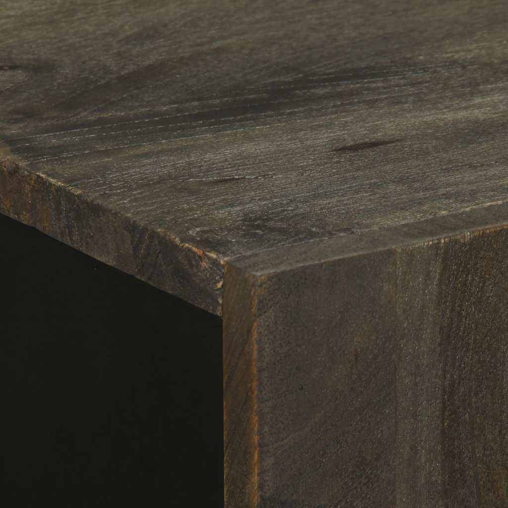 Dressoir 60X33X75 Cm Massief Mangohout Zwart