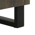 Dressoir 60X33X75 Cm Massief Mangohout Zwart
