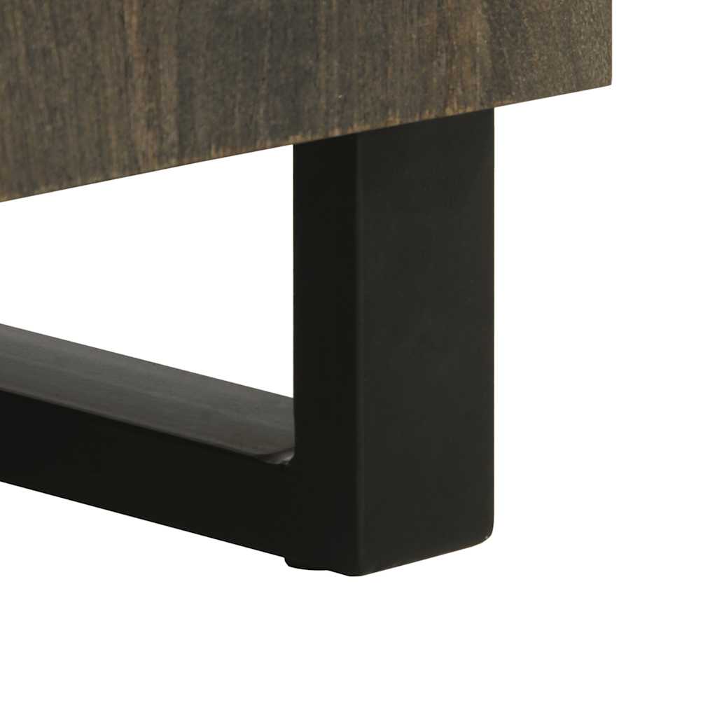Dressoir 60X33X75 Cm Massief Mangohout Zwart