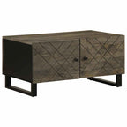 Salontafel 80X50X40 Cm Massief Mangohout Zwart