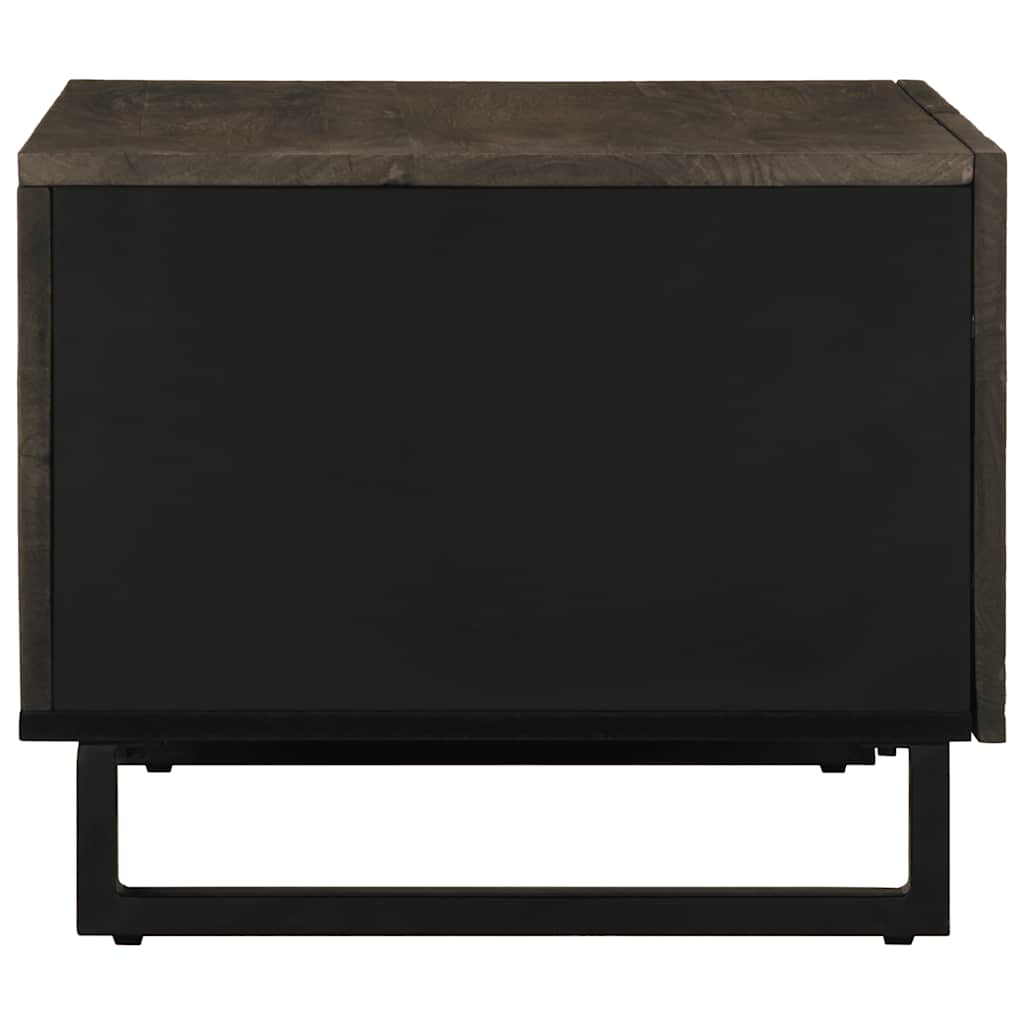 Salontafel 80X50X40 Cm Massief Mangohout Zwart