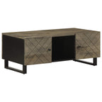 Salontafel 100X54X40 Cm Massief Mangohout Zwart