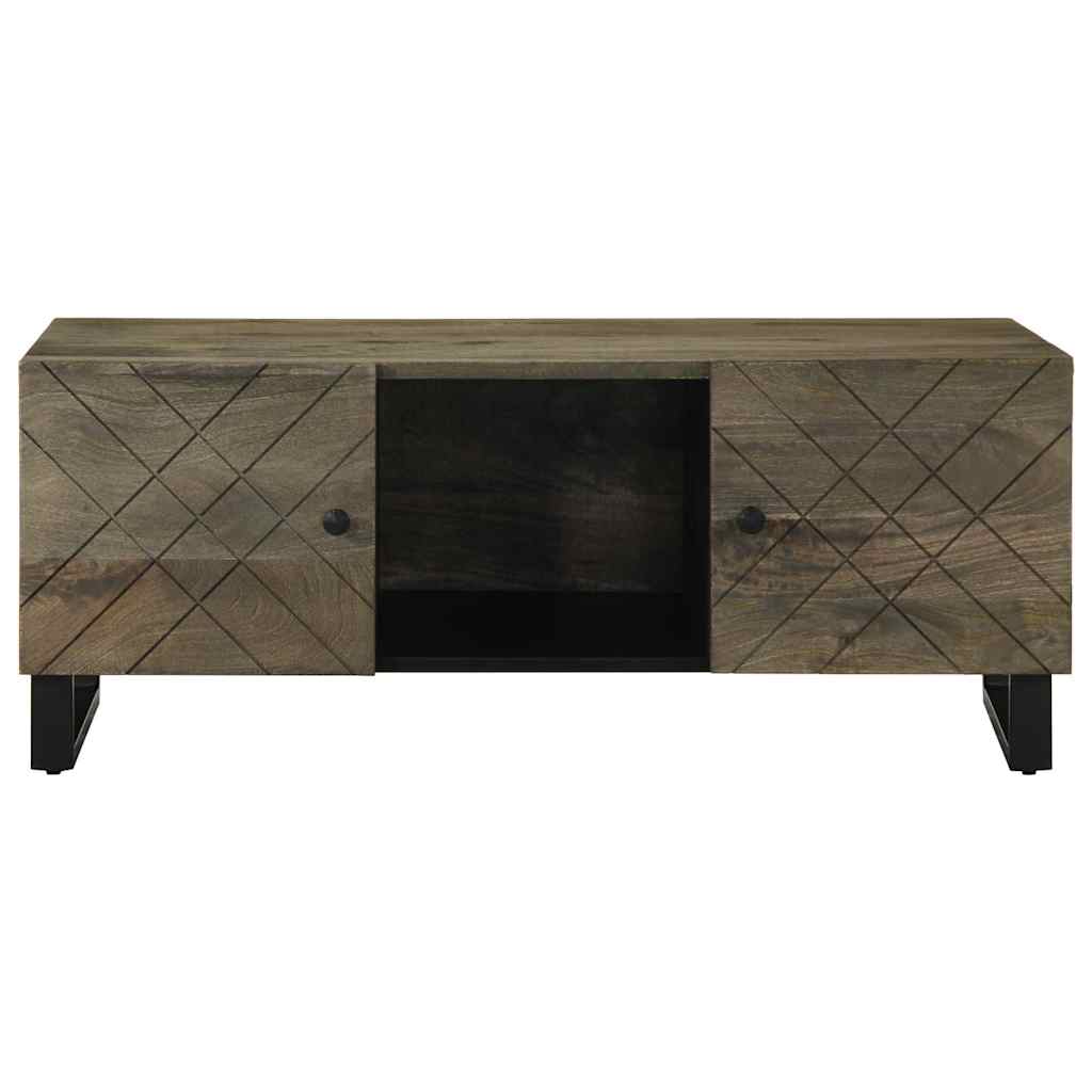 Salontafel 100X54X40 Cm Massief Mangohout Zwart