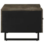 Salontafel 100X54X40 Cm Massief Mangohout Zwart
