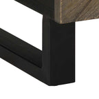 Salontafel 100X54X40 Cm Massief Mangohout Zwart