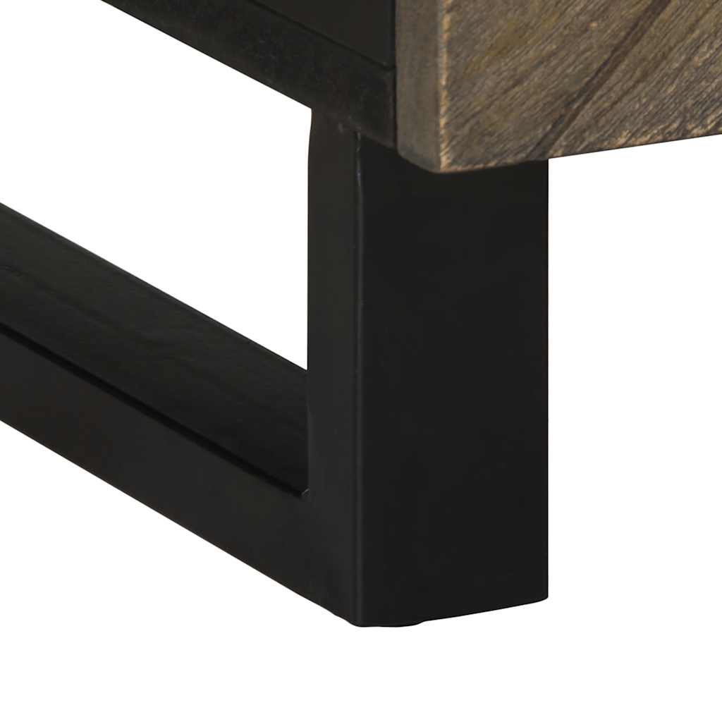 Salontafel 100X54X40 Cm Massief Mangohout Zwart