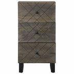 Dressoir 40X33X75 Cm Massief Mangohout Zwart