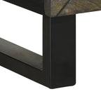 Dressoir 40X33X75 Cm Massief Mangohout Zwart