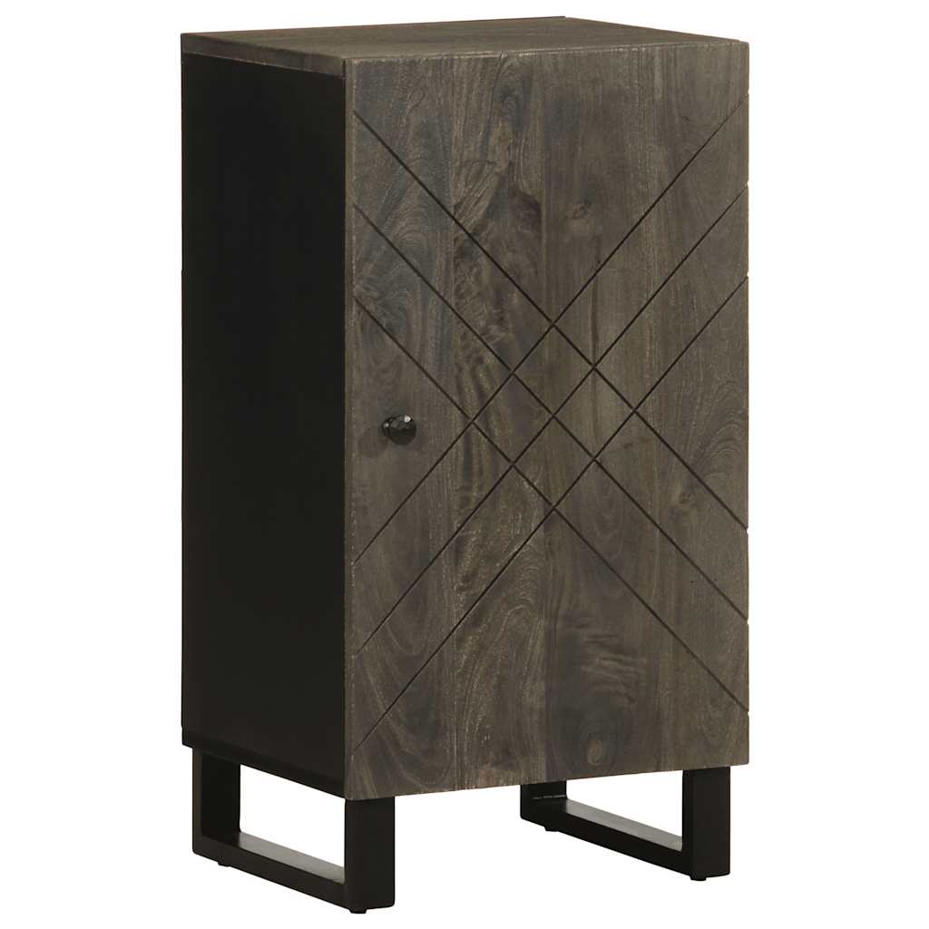 Dressoir 40X33X75 Cm Massief Mangohout Zwart