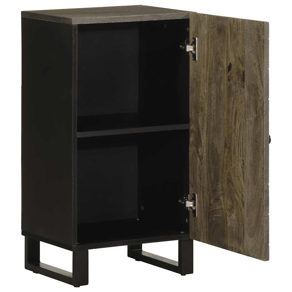 Dressoir 40X33X75 Cm Massief Mangohout Zwart