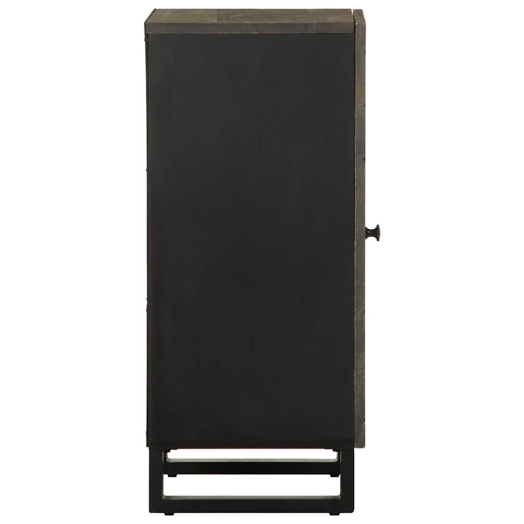 Dressoir 40X33X75 Cm Massief Mangohout Zwart