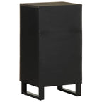 Dressoir 40X33X75 Cm Massief Mangohout Zwart
