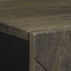 Dressoir 40X33X75 Cm Massief Mangohout Zwart