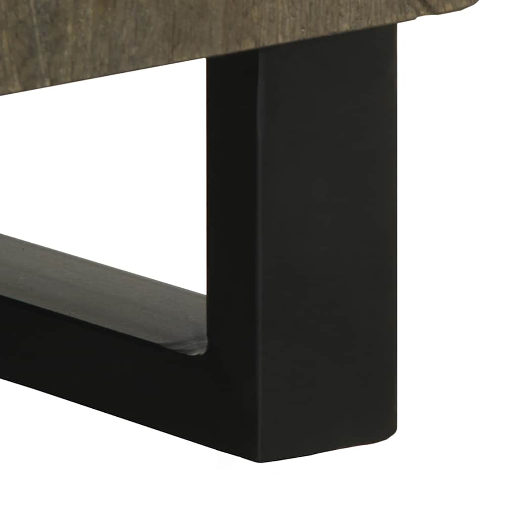 Dressoir 60X33X75 Cm Massief Mangohout Zwart