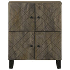 Dressoir 60X33X75 Cm Massief Mangohout Zwart