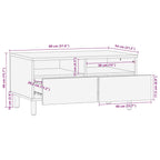 Salontafel 80X54X40 Cm Massief