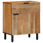 Nachtkastje Met Lade Bruin 50 X 33 X 60 Cm Massief Acaciahout