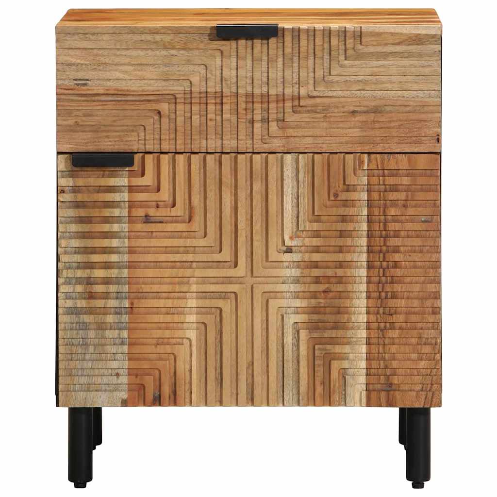 Nachtkastje Met Lade Bruin 50 X 33 X 60 Cm Massief Acaciahout