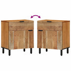 Nachtkastje Met Lade Bruin 50 X 33 X 60 Cm Massief Acaciahout
