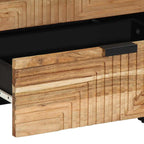 Nachtkastje Met Lade Bruin 50 X 33 X 62 Cm Massief Acaciahout