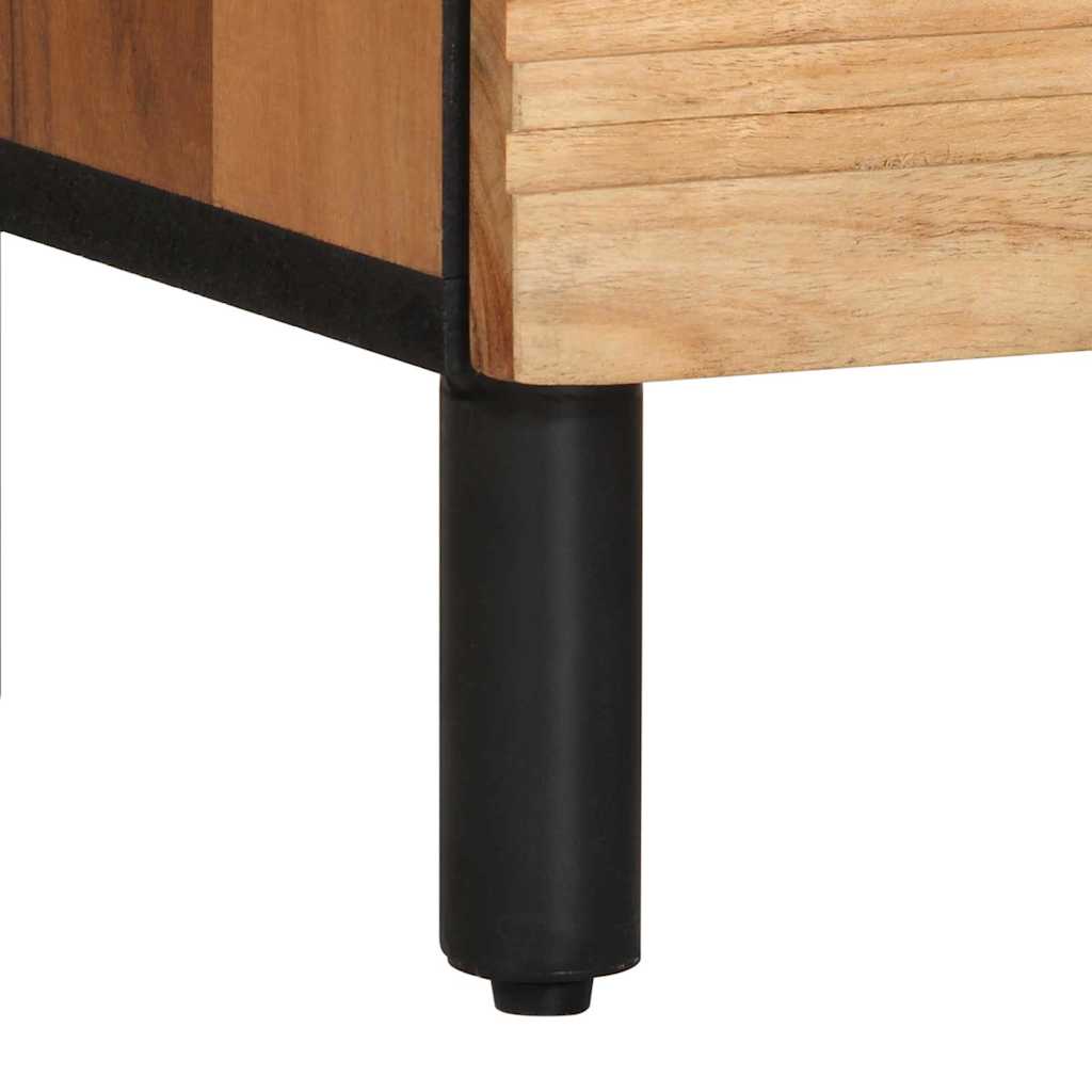 Nachtkastje Met Lade Bruin 50 X 33 X 62 Cm Massief Acaciahout