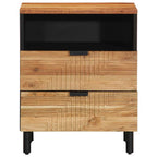 Nachtkastje Met Lade Bruin 50 X 33 X 62 Cm Massief Acaciahout