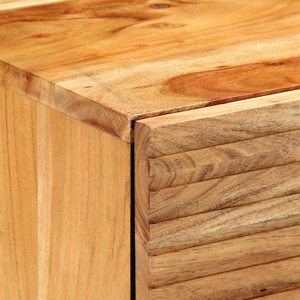 Nachtkastje Met Lade Bruin 50 X 33 X 60 Cm Massief Acaciahout