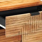 Nachtkastje Met Lade Bruin 50 X 33 X 60 Cm Massief Acaciahout