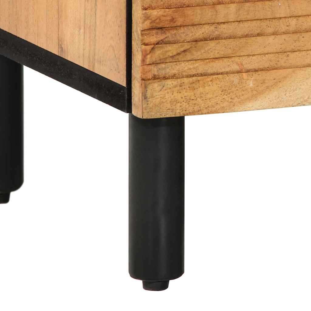 Nachtkastje Met Lade Bruin 50 X 33 X 60 Cm Massief Acaciahout