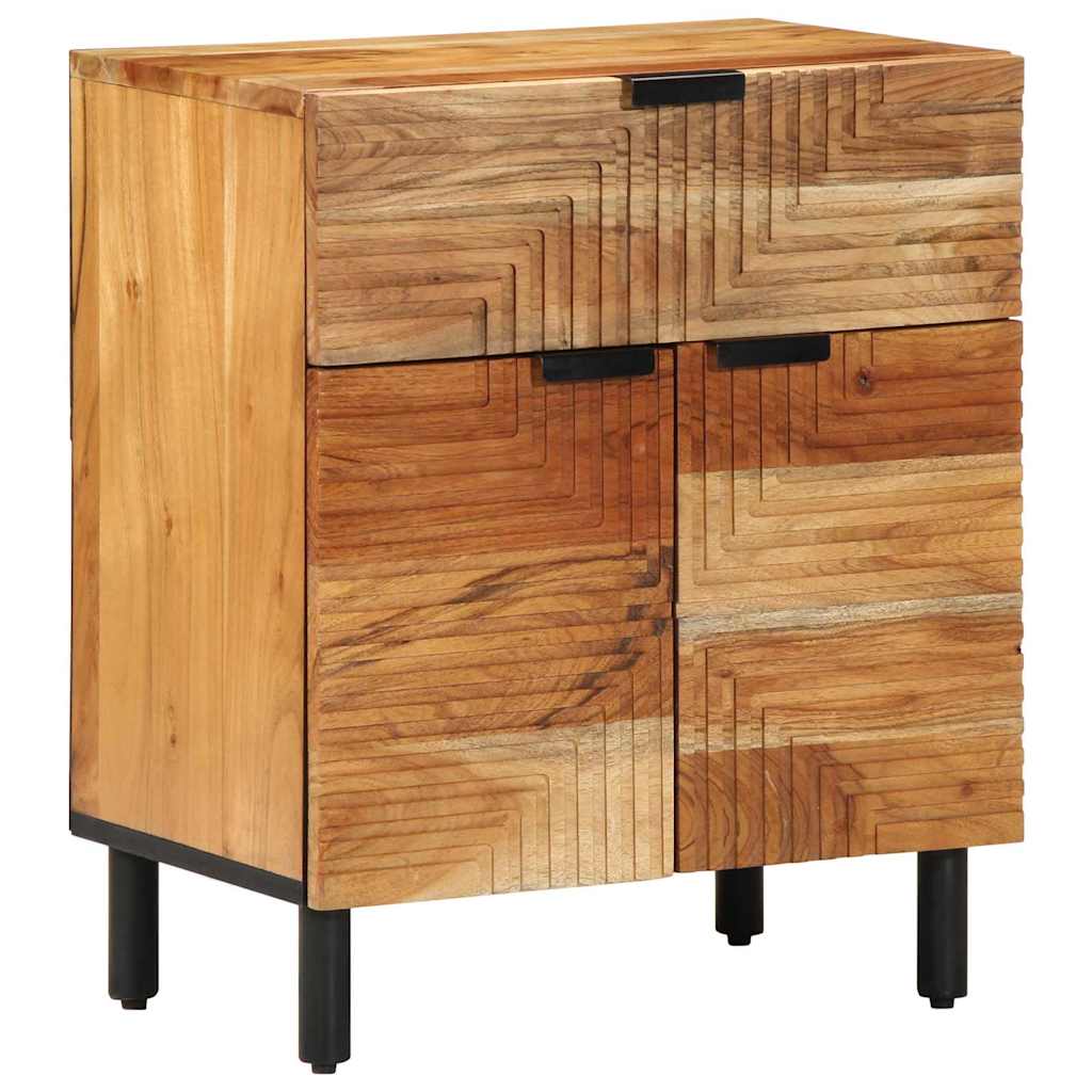 Nachtkastje Met Lade Bruin 50 X 33 X 60 Cm Massief Acaciahout