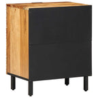 Nachtkastje Met Lade Bruin 50 X 33 X 60 Cm Massief Acaciahout