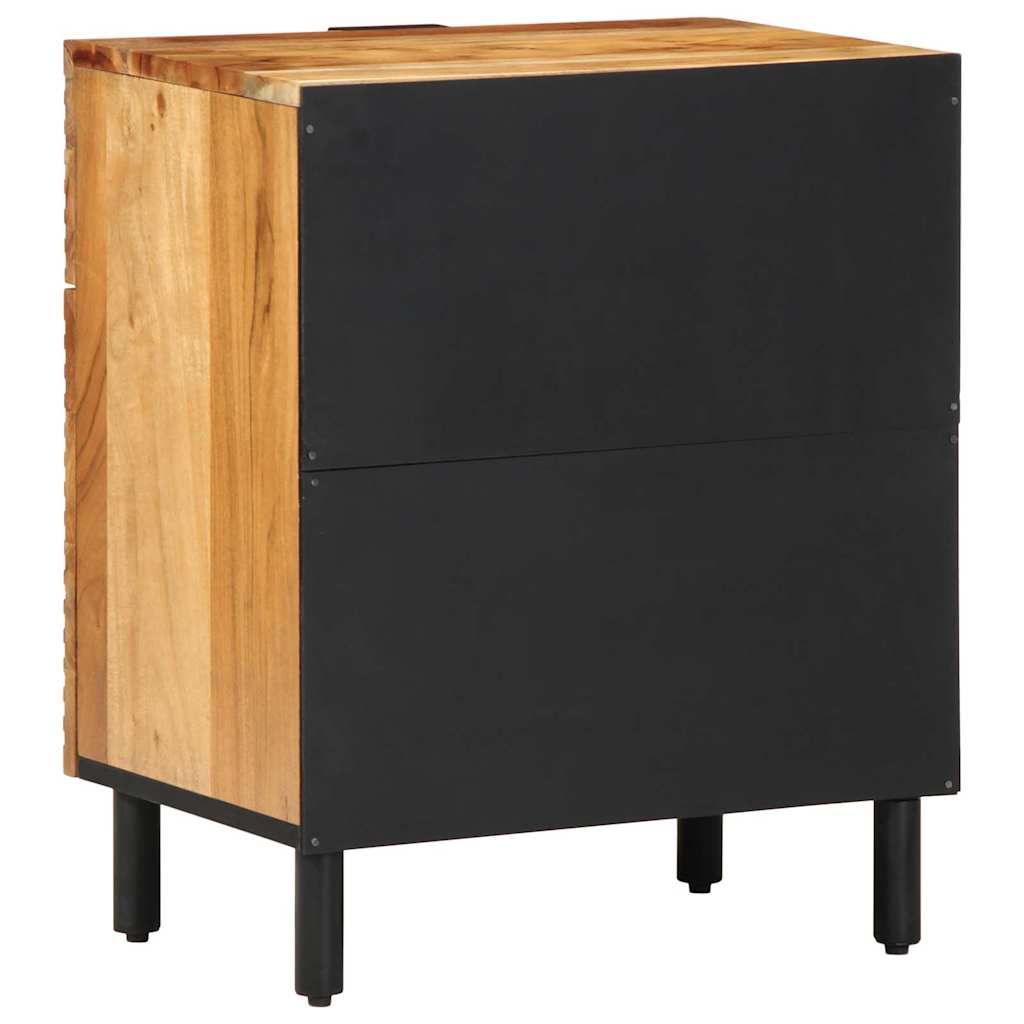 Nachtkastje Met Lade Bruin 50 X 33 X 60 Cm Massief Acaciahout