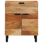 Nachtkastje Met Lade Bruin 50 X 33 X 60 Cm Massief Acaciahout