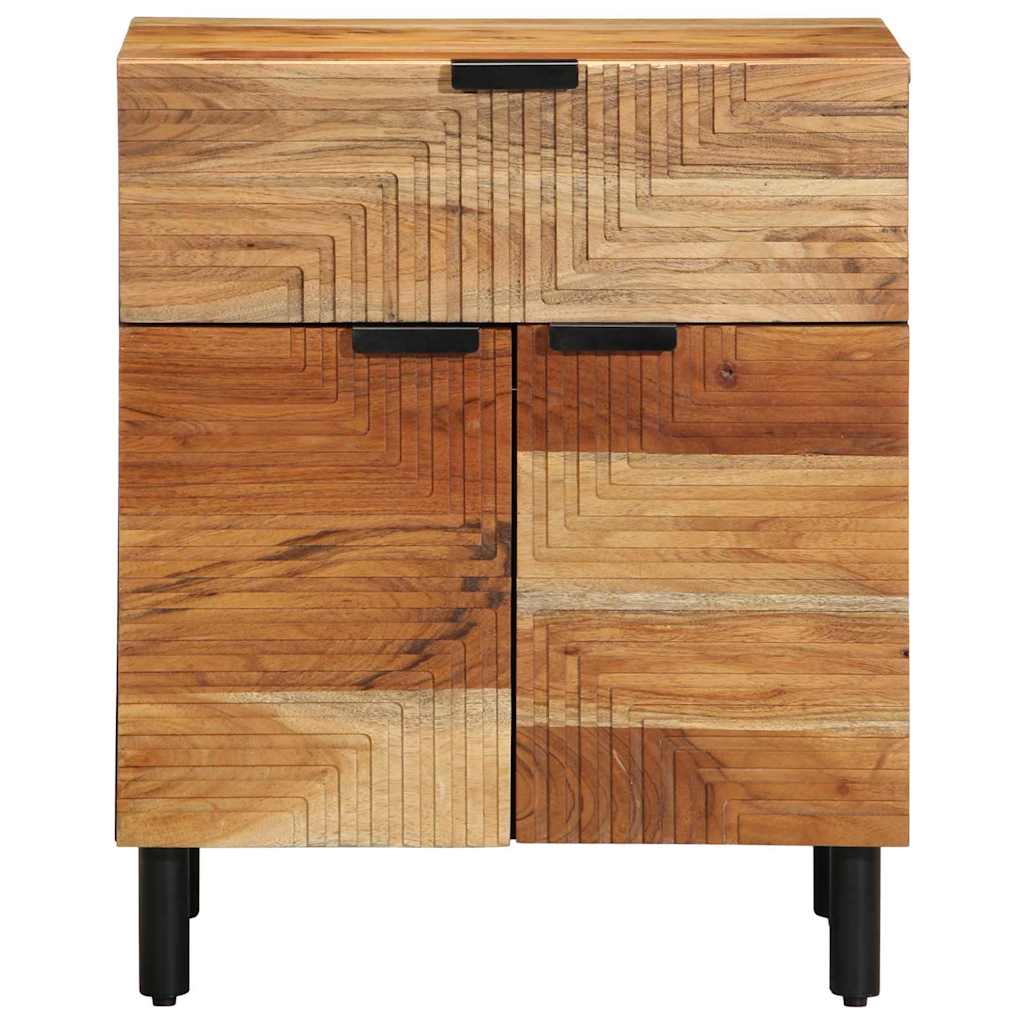 Nachtkastje Met Lade Bruin 50 X 33 X 60 Cm Massief Acaciahout