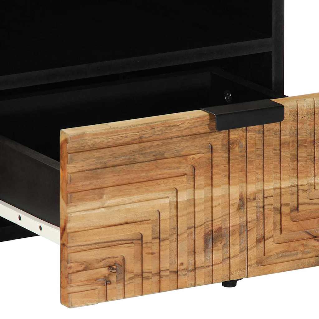 Salontafel With Drawer Bruin 80 X 54 X 40 Cm Massief Acaciahout