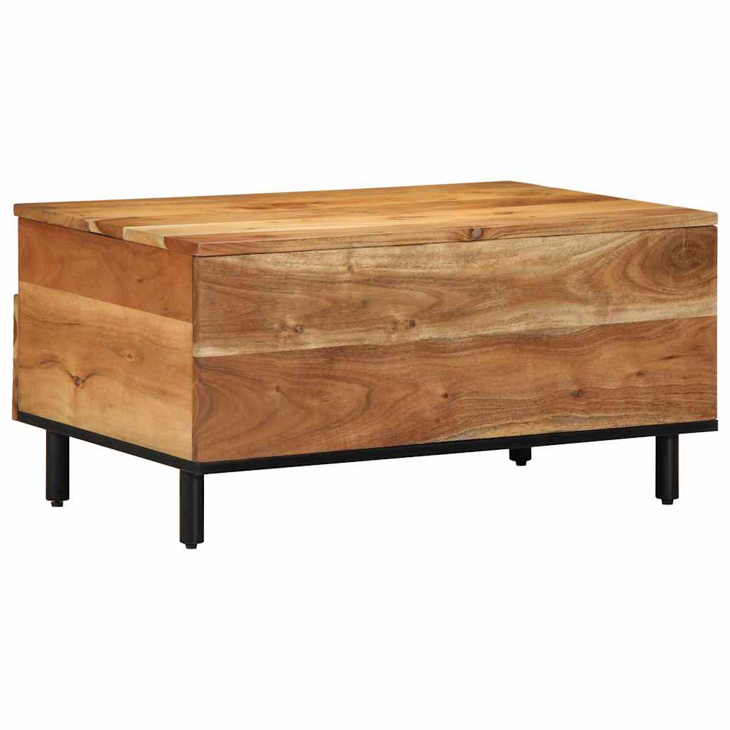 Salontafel With Drawer Bruin 80 X 54 X 40 Cm Massief Acaciahout